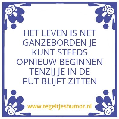 Tegeltje: GANZEBORDEN