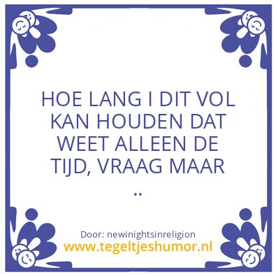 Tegeltje: Living in the moment