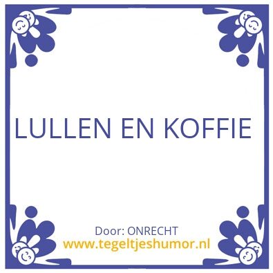 Tegeltje: ONRECHT