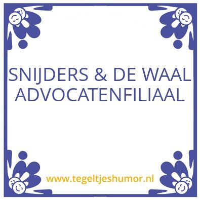 Tegeltje: Snijders wijsheid
