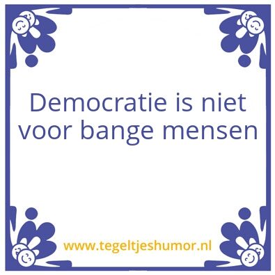 Tegeltje: Democratie
