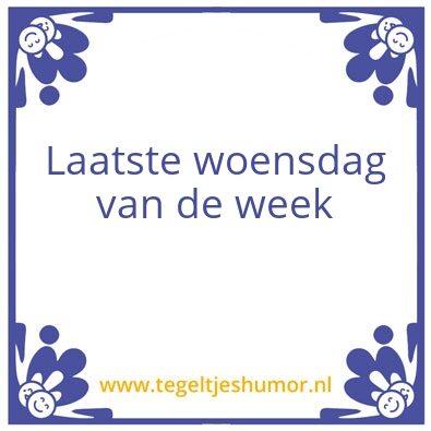 Tegeltje: Test