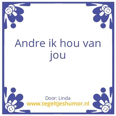 Tegeltje: Love