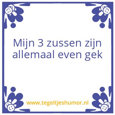 Tegeltje: Broer