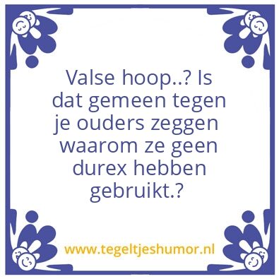 Tegeltje: Valse hoop
