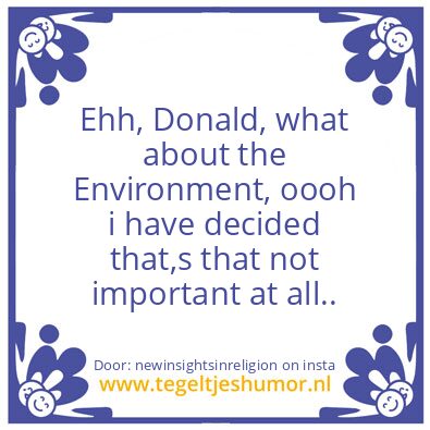 Tegeltje: What about the Environment ?