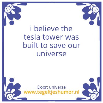 Tegeltje: Universe
