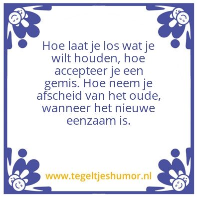 Tegeltje: Verdriet