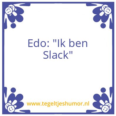 Tegeltje: Edo