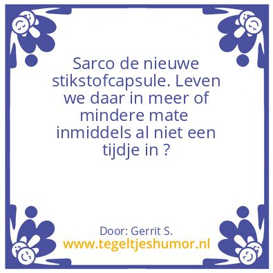 Tegeltje: Ik ben Gerrit.