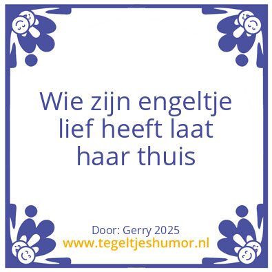 Tegeltje: Engeltje