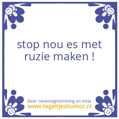 Tegeltje: Apparently, you can unite …