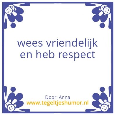 Tegeltje: anna