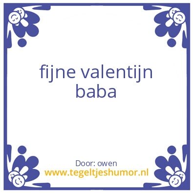 Tegeltje: valentegel