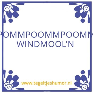 Tegeltje: Nalanta fans