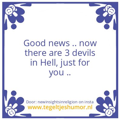 Tegeltje: Good news ..
