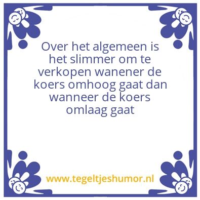 Tegeltje: Koers
