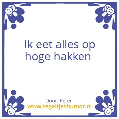 Tegeltje: Peter