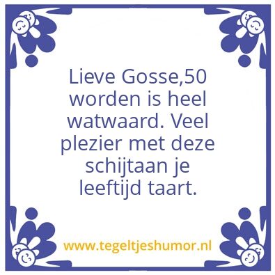 Tegeltje: 50