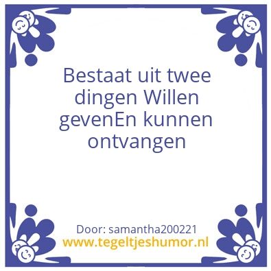 Tegeltje: vriendschap