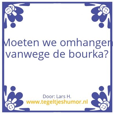 Tegeltje: Bourka