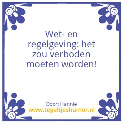 Tegeltje: Gebod