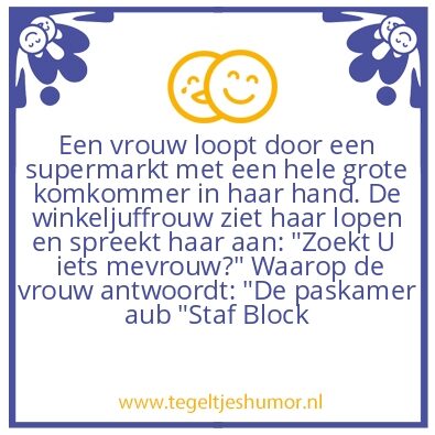 Tegeltje: grote komkommer