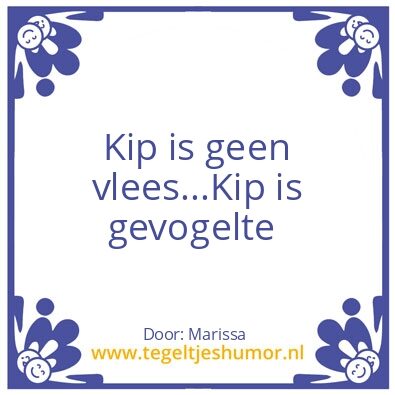 Tegeltje: Kip