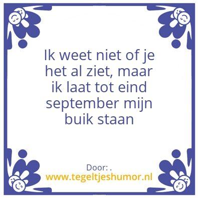 Tegeltje: .