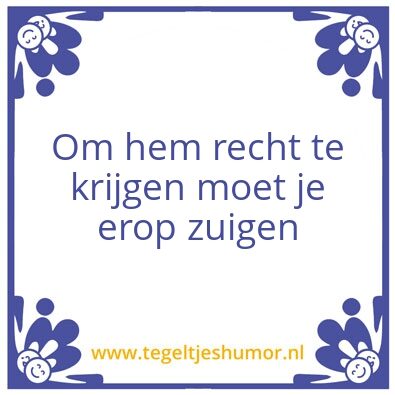 Tegeltje: .