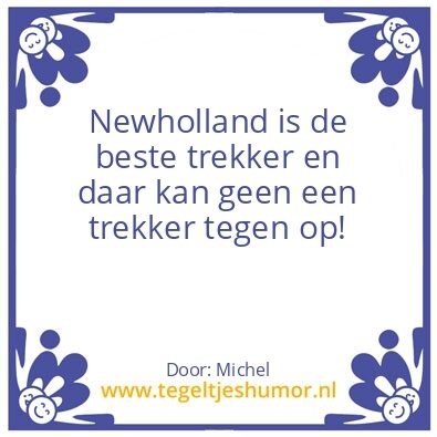 Tegeltje: Newholland