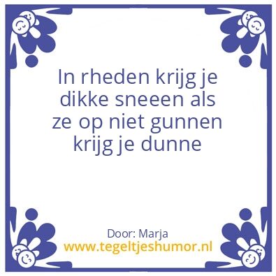 Tegeltje: Rhedenaar