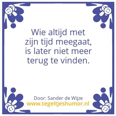 Tegeltje: vijftig plus wijsheid