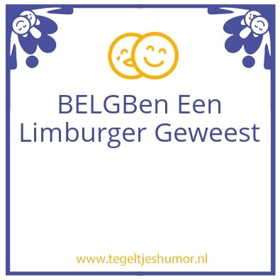 Tegeltje: Belgen