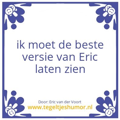 Tegeltje: Eric