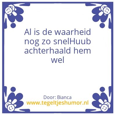 Tegeltje: Huub