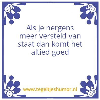Tegeltje: Altied goed