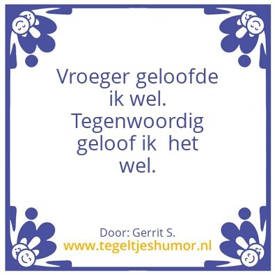 Tegeltje: Ik ben Gerrit.