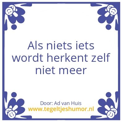 Tegeltje: Iets