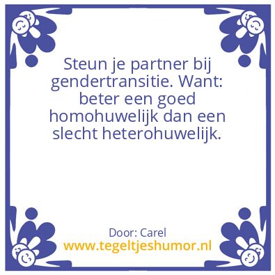 Tegeltje: Huwelijk