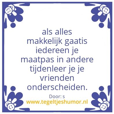 Tegeltje: maat