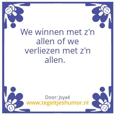 Tegeltje: a