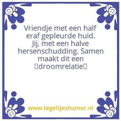 Tegeltje: De droomrelatie