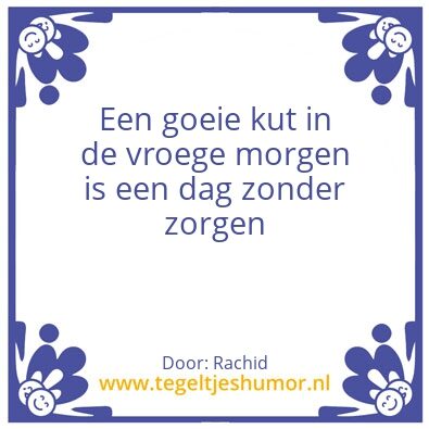 Tegeltje: .