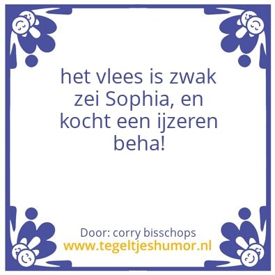 Tegeltje: haha