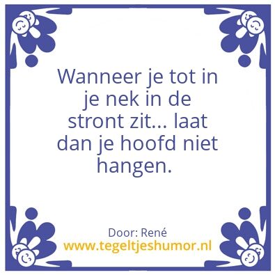 Tegeltje: Stront