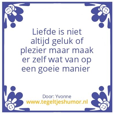 Tegeltje: Liefde