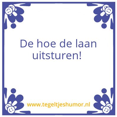 Tegeltje: Hoe