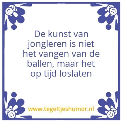 Tegeltje: Loslaten