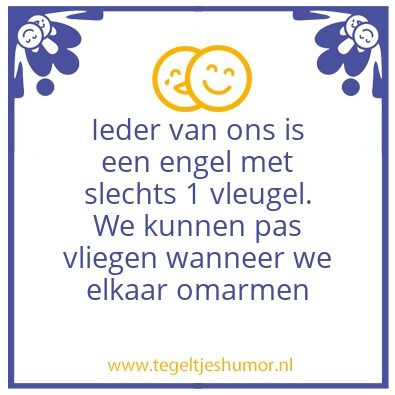 Tegeltje: Ieder